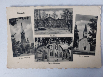 Vedere veche Diosgyor, Ungaria, circulata Magyar Posta, 1944 foto