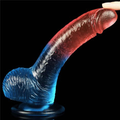 Dildo Realistic Dazzle Studs, Multicolor, 19 cm