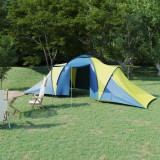 Cort camping, 6 persoane, albastru si galben GartenMobel Dekor