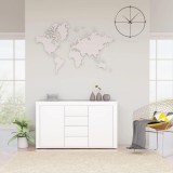 vidaXL Dulap, alb extralucios, 120x36x69 cm, lemn prelucrat
