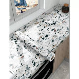 Autocolant Bucatarie Rola - Sticker Impermeabil - Model Terrazzo,300x45cm-15828