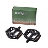 Set 2 Wellgo pedale, filet 9/16 , culoare negru Cod:AWR0082