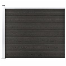 vidaXL Panou de gard, gri, 175x146 cm, WPC