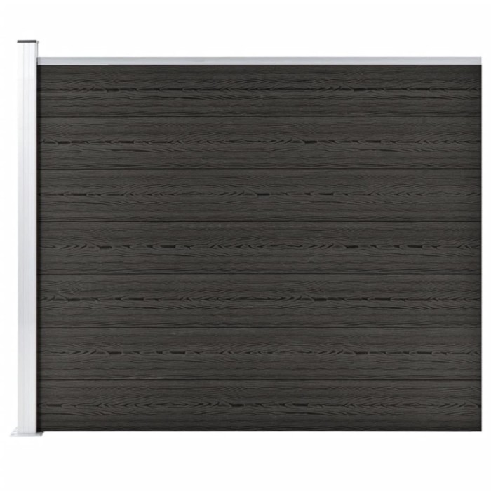 vidaXL Panou de gard, gri, 175x146 cm, WPC 148983