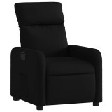 Cumpara ieftin Fotoliu rabatabil, negru, material textil