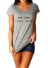 Tricou dama gri - Eat Clean Train Dirty - XL, THEICONIC