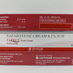 Tazret Forte Tazarotene Crema Anti-Acnee 0.1% 20gr Glenmark