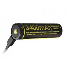 Nitecore USB 18650 li-ion NL1834R 3400mAh 3.6V-Conținutul pachetului 1 Bucată