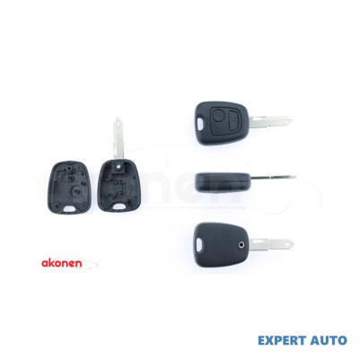 Carcasa cheie contact pentru citroen berlingo / saxo / xsara picasso 2 butoane, cu cheie UNIVERSAL Universal #6 foto