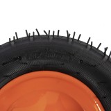 Roata completa roaba 3.50-8 Micul Fermier &ndash; janta metalica portocalie