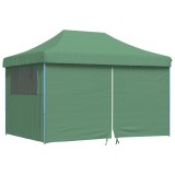 Cumpara ieftin Cort pliabil pentru petreceri cu 4 pereti laterali, verde