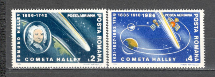 Romania.1986 Posta aeriana-Cometa Halley ZR.774