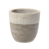 Ghiveci ceramic, interior, rotund, crem, 24 x 24 cm, UD15020/350384