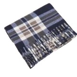 Cumpara ieftin Fular Cashmere in carouri cu ciucuri