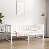 VidaXL Pat de zi fără saltea alb 75x190 cm lemn masiv de pin 820892