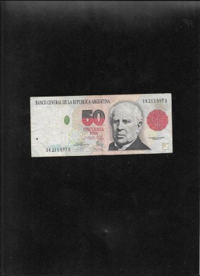 Rar! Argentina 50 pesos convertibles seria18211897 foto