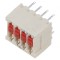 Comutator DIP-SWITCH ON-OFF Poz: 2 -25&divide;70&deg;C THT cu Pini SPST