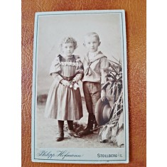 Fotografie pe carton, fcopii, perioada interbelica