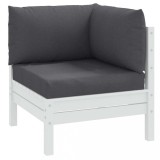 VidaXL Perne de paleți, 3 buc., melanj antracit, material textil