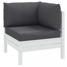 vidaXL Perne de paleți, 3 buc., melanj antracit, material textil 4002651