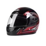 Cumpara ieftin Casca moto/scuter Full face unisex, cu viziera, marime universala 56-62cm, neagra