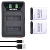 Set 2 Acumulatori EN-EL23 + Incarcator Dual USB Nikon Coolpix P900 P600 P610 B700 S810c 1850mAh
