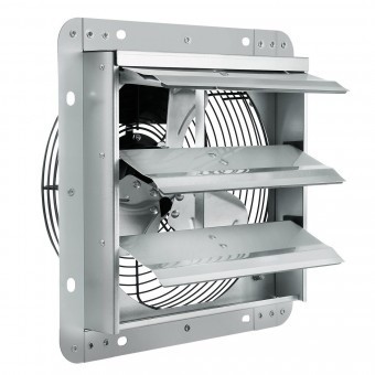 Ventilator evacuare pentru spatii comerciale, sere, depozite, Metal, 27 W, 1250 m&amp;sup3;/h, diametru 254 mm foto