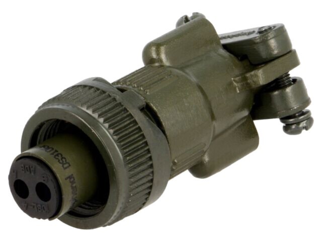 Conector circular Amphenol mufa cablu PIN 2 mamă lipire MS/DS 13A