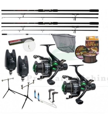 SET pescuit cu 2 lansete si 2 mulinete SMART DOUBLE BOILIE-3.6m foto