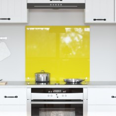 vidaXL Spate de bucătărie Galben 70 x 60 x 0.6 cm sticlă securizată