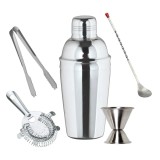 Set shaker cocktail mare - 3 piese din oțel inoxidabil