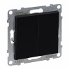 Intrerupator dublu revenire Legrand Suno negru 721417