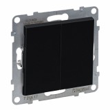 Intrerupator dublu revenire Legrand Suno negru 721417