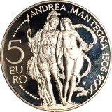 D2 San Marino 5 euro 2006 /500th Anniversary of the Death of Andrea Mantegna /Argint .925 ,18 g / proof