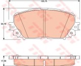 Set placute frana,frana disc TOYOTA YARIS (P13) (2010 - 2016) TRW GDB3460