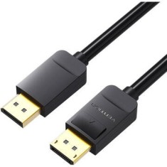 CABLU video Vention, DisplayPort(T) la DisplayPort(T), 1.5m, rezolutie 4K la 60Hz, PVC, negru, &amp;quot;HACBG&amp;quot; (timbru verde 0.08 lei) - 6922794733282 foto
