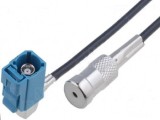 Adaptor Antena Fakra ISO Auto, 0.25m, MFD2 RNS2, Conectica Audio, Navigatie Auto 50 Ohm