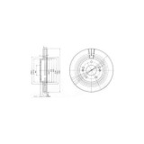 Disc frana Delphi BG3860, parte montare : Punte Fata