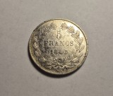 Franta 5 Franci 1846 Piesa de Colectie