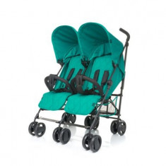 Carucior pentru gemeni 4Baby TWINS Turquoise foto