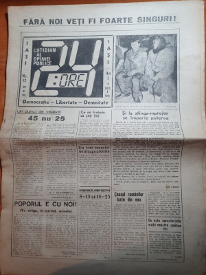 ziarul 24 ore din 29 ianuarie 1990-ziar din iasi foto