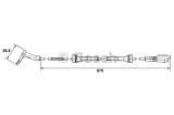 Senzor ABS / turatie roata PEUGEOT 307 (3A/C) (2000 - 2016) BOSCH 0 265 007 423