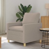 vidaXL Canapea Gri deschis 76 x 81 x 87,5 cm Țesătură 42028765