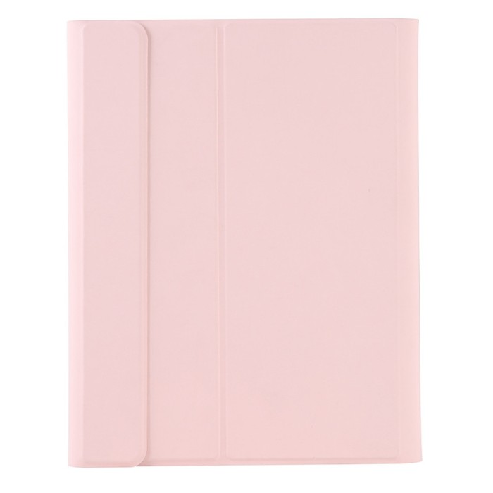 Husa Tableta TPU OEM Candy cu Tastatura Bluetooth si suport creion pentru Apple iPad 9.7 (2018) / Apple iPad 9.7 (2017), Roz
