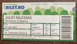QW29 - Bilet de colectie - arta - muzica 2 - Julio Iglesias - 25 iulie 2007