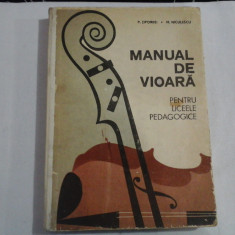 MANUAL DE VIOARA PENTRU LICEELE PEDAGOGICE - P. TIPORDEI, M. NICULESCU