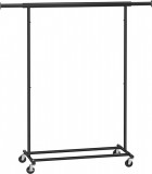 Suport mobil pentru umerase Vasagle, 92-132x45.4x160 cm, max 90 kg, extensibil, otel, negru