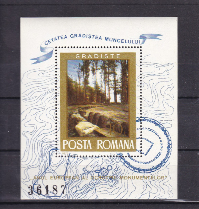 ROMANIA 1975 LP 886 ANUL EUROPEAN AL OCROTIRII MONUMENTELOR COLITA MNH