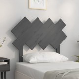 VidaXL Tăblie de pat, gri, 92x3x81 cm, lemn masiv de pin