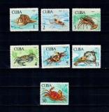 Cuba 1969 - Fauna marina, crabi, serie neuzata